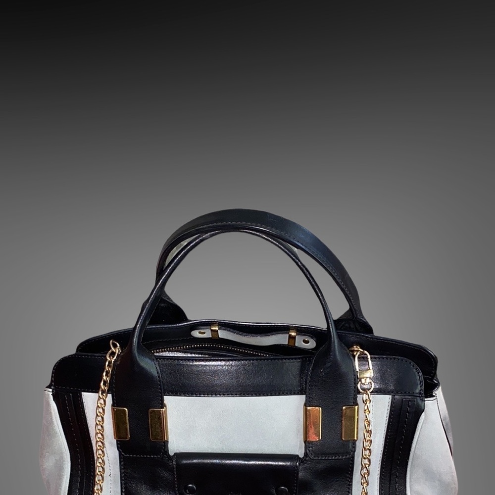 Elegant Black and Mint Women's Handbag - Picture 4 of 14